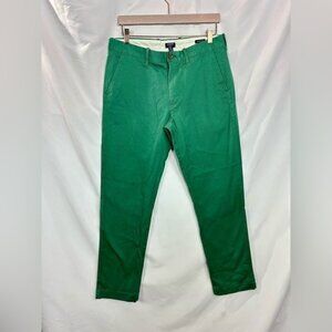 J Crew Flex Straight green pants size W32